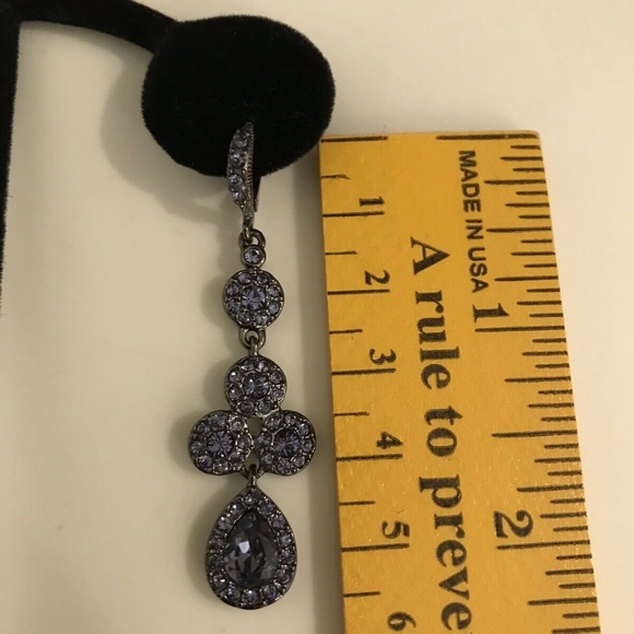 Givenchy Crystal Earrings - Purple - Picture 5 of 6